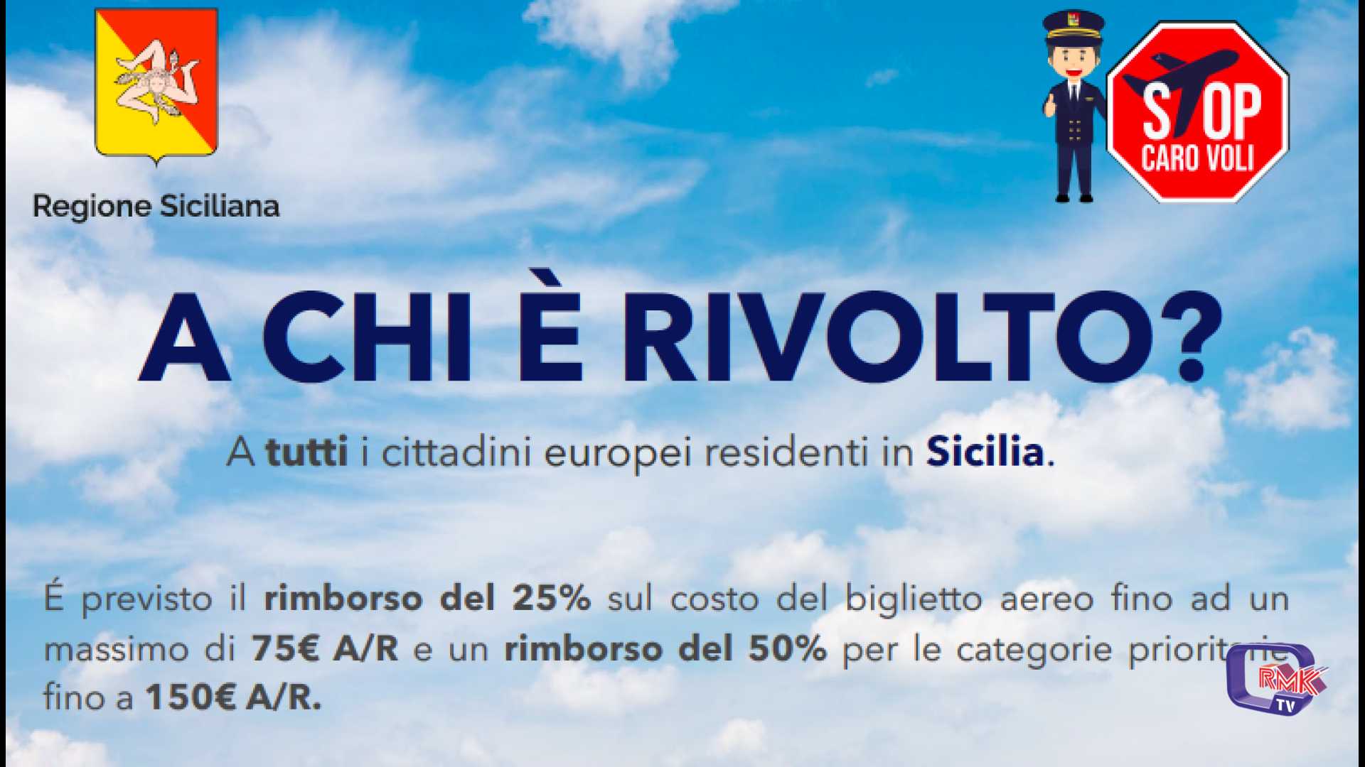 Caro Voli. La Regione Siciliana proroga il bonus fino al prossimo luglio